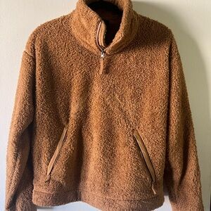 North Face Women’s Brown Sherpa Fleece Sweater